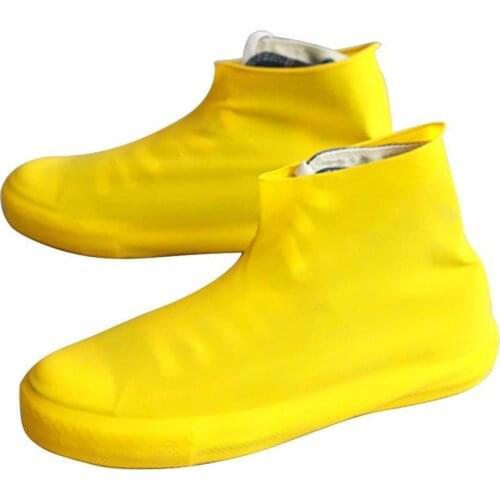 Anti-slip Latex Shoe Covers Reusable Waterproof Rain Boot Overshoes Shoes C66
