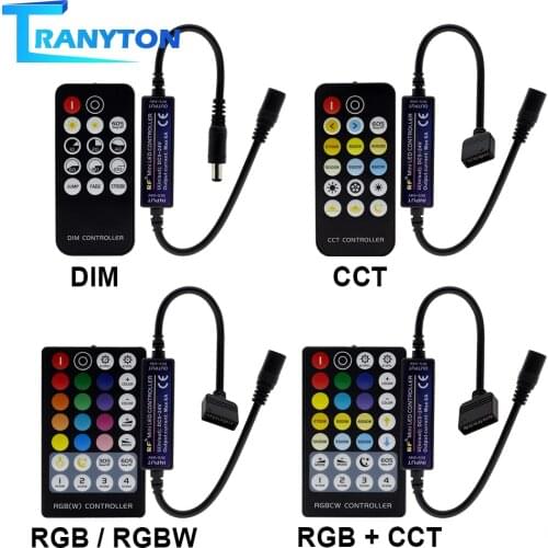 New LED RF Controller with 14/17/28 Keys Remote Control for Single Color / Double White / RGB / RGBW / RGB+CCT LED Strip Lights