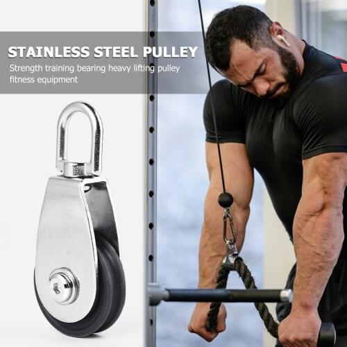 Bearing Lifting Pulley Fitness Strength Training Mute Wheel Exercise Equipment for Working-out Comfortable Decoration