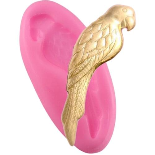 Parrot Bird Silicone Molds Baby Birthday Animal Fondant Mold Cake Decorating Tools Candy Clay Chocolate Gumpaste Moulds