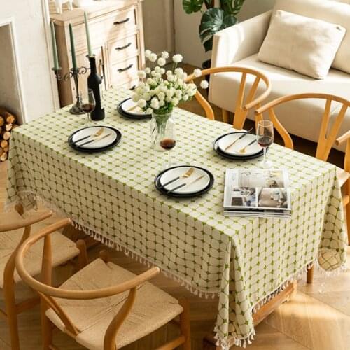 Modern Minimalist Lattice Home Tablecloth Fashion Home Coffee Table TV Cabinet Dining Table Dust Cloth Party Wedding Tablecloth