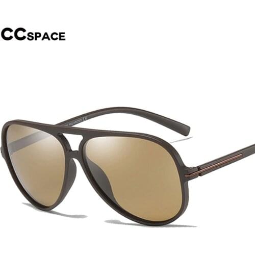 45866 TR90 Polarized Light Pilot Sunglasses Men Women Fashion Shades UV400 Vintage Glasses