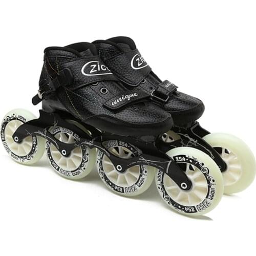 Outdoor Speed Racing Long Street Trace Asphalt Road Inline Speed Skates Shoes Carbon Fiber Adults Kids Sport Roller Patines EU48