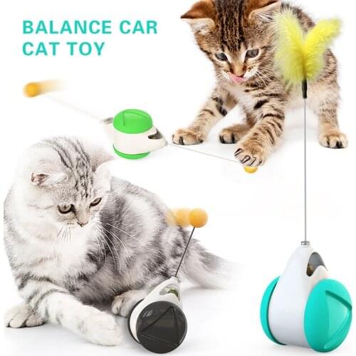 Smart Cat Toy Cats Balls Interactive Toys Interactive Rotating Cat Toy with Wheels Pet Supplies Cat Playing Plastic Toys