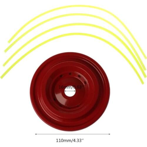 Aluminum Alloy Grass Trimmer Head with 4 Cables Brush Cutter Accessory Universal