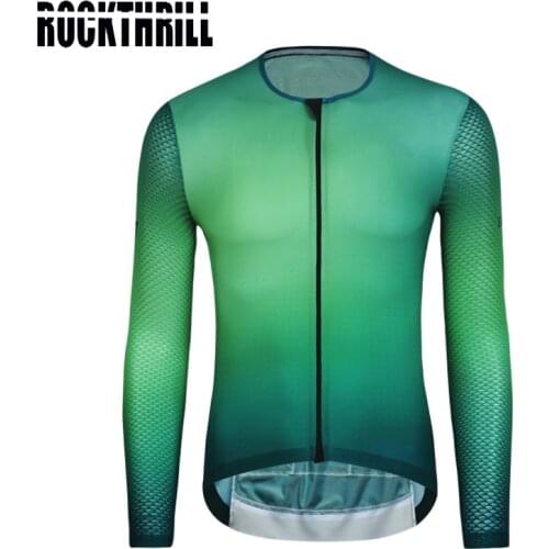 Rockthrill Long Sleeve Cycling Jerseys Breathable Mountain Bike Clothing Autumn Summer Bicycle Clothes Maillot Ropa Ciclismo