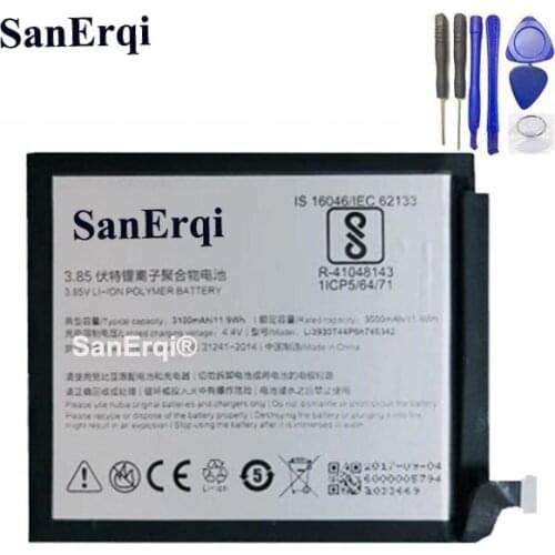 Z17S NX595J 3000mAh Li3930T44P6h746342 Battery For ZTE Nubia Z17S NX595J Smart Phone Rechargeable Battery with Tools for gift