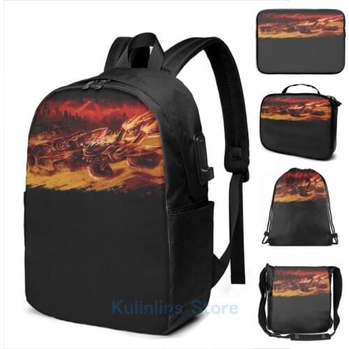 Funny Graphic print Chrono Trigger Ride or Die Baby! USB Charge Backpack men School bags Women bag Travel laptop bag