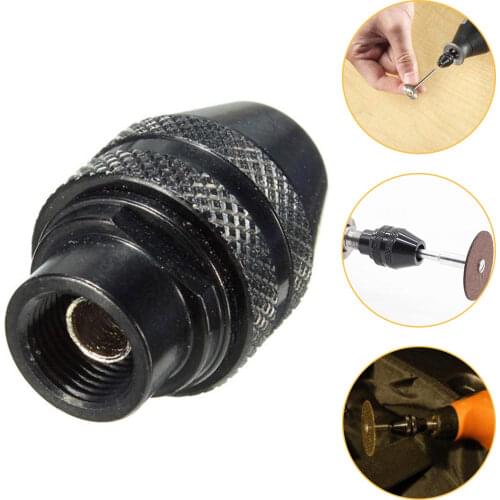 1Pcs 0.4-3.2mm Mini Multi Keyless Drill Chuck Quick Change Universal Chuck Replacement For Dremel Rotary Tools
