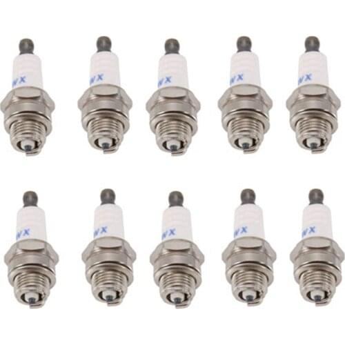 10Pcs Mini Lawn Mower Spark-Plug L7Tc Br2Lm For Briggs Stratton Motors 55Mmx22Mm