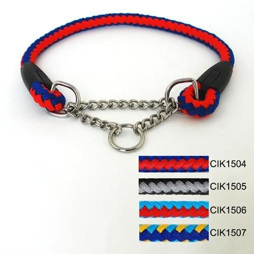 100Pcs/Lot Classic Pet Dog Knitting Choke Chain Collar 15mm CIK1504