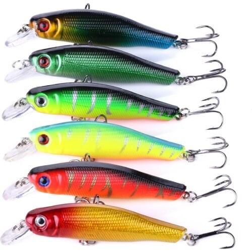 100pcs Minnow Fishing Lure 8.5cm 8.9g Hard Bait Floating Crankbait Pesca Topwater Wobblers fish Fishing Tackle