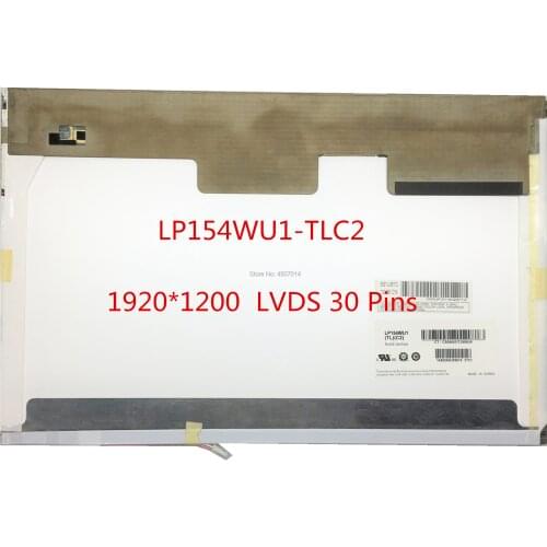 Free Shipping LP154WU1-TLC2 TLC1 LP154WU1-TLA1 LP154WU1-TLE2 Laptop Lcd Screen 1920*1200 LVDS 30 Pins
