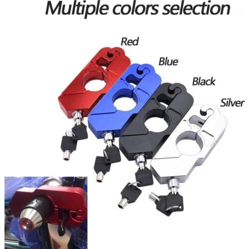 Motorcycle Handlebar Lock Grip Security Safety Locks Motorcycle Grip Lock Fit Scooter ATV Dirt Street Bikes Aut