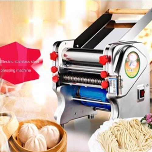Stainless steel household electric pasta machine pressing machine Ganmian mechanism commercial pasta machine 220V