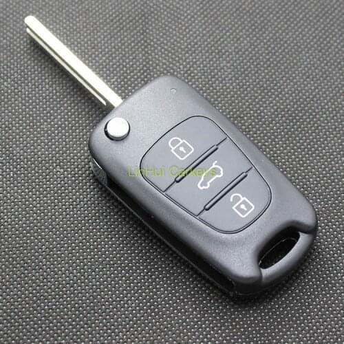 PINECONE Key Case for KIA HYUNDAI SPORTAGE Car Key 3 Buttons Uncut Blade Remote Blank Key Shell Cover 1 PC