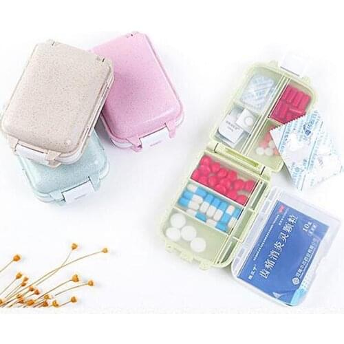 Travel Pill Organizer Holder Portable Pill Box Dispenser Case for Purse Outdoor Camping Traval Medicine Box Container