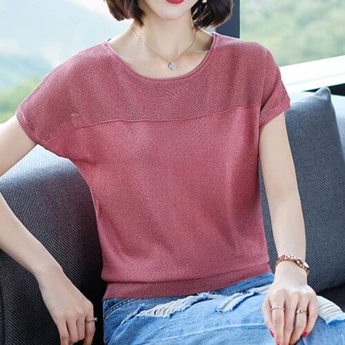 Foxmertor Women's Knitted T-shirts