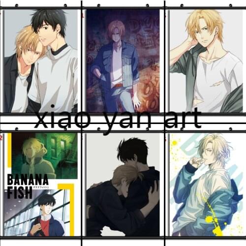 Banana Fish Animation 5D Diamond Mosaic Diamond Painting Diamond Inlaid DIY Full Diamond Embroidery Living Room Home Decoration