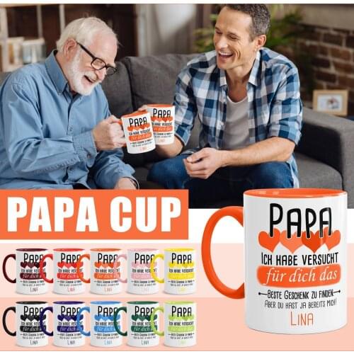 Ceramic Mug Cup For Dad Drink Beer Best Fathers Gift Desktop Decoration Dorcelain DIY Cup Drop shipping Cheap wholesale