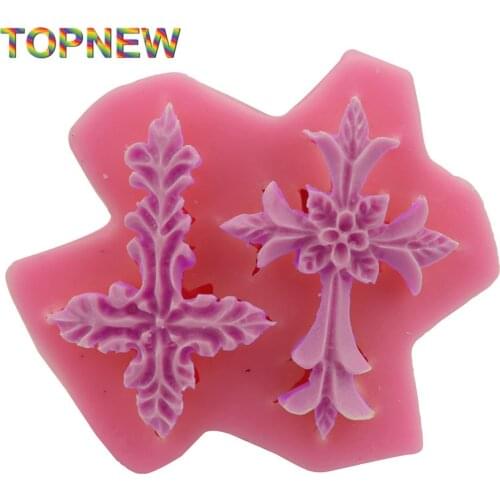 Cross Silicone Mold DIY Fondant Cake Decorating Baking Tools 2961