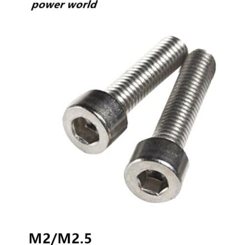 M2/M2.5 DIN912 304 stainless steel inner Hexagon head cap Socket Hexagon socket head bolt Metric Thread