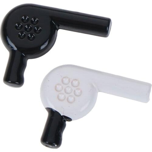 One Piece 1/12 Dollhouse Miniature Hair Dryer Model Building Kits Kids Toys Bathroom Doll Houses Accessory