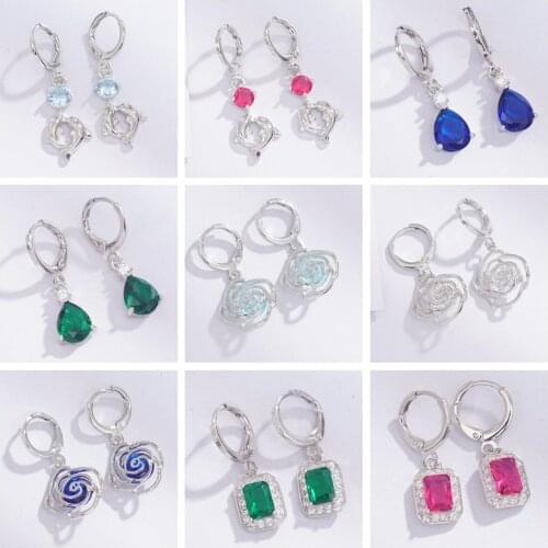 Fashion Crystal Long Earrings 2019 Hollow Design Womens Dangle/Drop Earrings Wholesale Jewelry