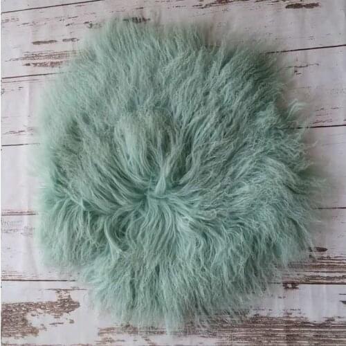 Newborn wool blanket backdrop Felted curly blanket background Baby photography props Knit chunky basket stuffer Nest filler