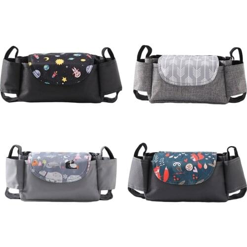 Baby Pushchair Storage Organiser Bottle Holder Pram Stroller Mummy Bag Cups