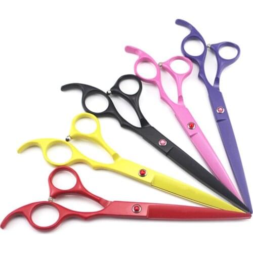 Professional Japan 7.0 inch Pet dog grooming hair scissors dog Thinning Barber pet Cutting scissor shears Hairdressing Scissors