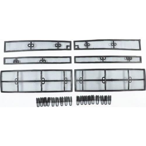 Wtfs Stainless Steel ABS Insect Grille Mesh Grill Inserts Insect Net Insect-Proof Net for Ford Explorer 2016 2017 2018 [QP1170]