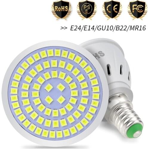 GU10 Spotlight MR16 Lamp 220V E14 LED Bulb E27 Corn Light 48 60 80 LEDs 3W Ampoule gu 10 led Spot Light Bulb 2835 B22 Bombilla