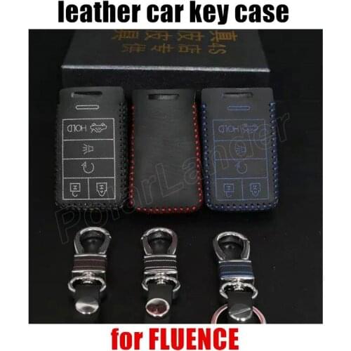 Only Red new arrival newest car key case Hand sewing car key cover DIY car styling Genuine quality leather fit for CADILLAC SLS