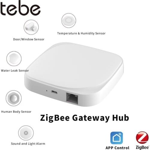 Tebe ZigBee Smart Gateway Hub Smart Home With Network Cable Unterface App Remote Control Wired Gateway Bridge