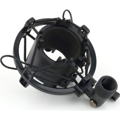 Universal 3KG Bearable Load Mic Microphone Shock Mount Clip Holder Stand Radio Studio Sound Recording Bracket Black Professional