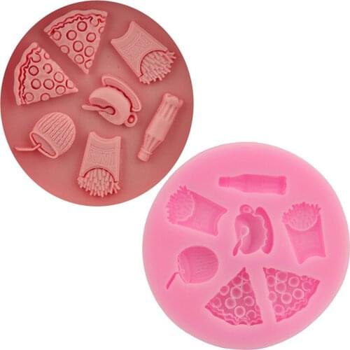 Snacks Silicone Cake Mould DIY Silicone Fondant Baking Tools Candy Chocolate Gumpaste Clay Mould