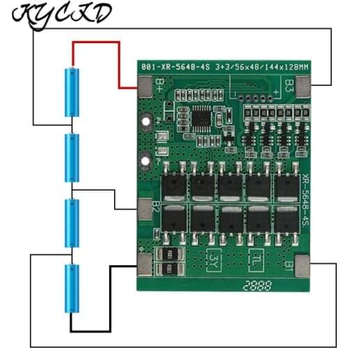 BMS 4S 30A 20A 15A 10A 14.8V 18650 Lifepo4 Lithium Battery Charge Protection Board with Balancer BMS 4S For Drill Power Bank