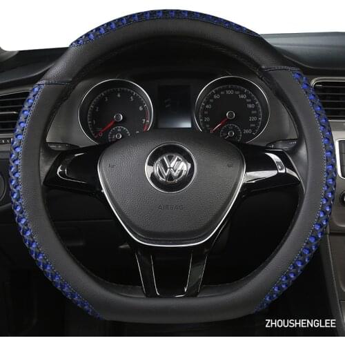 ZHOUSHENGLEE Microfiber Leather Car Steering Wheel Cover For Infinitis Q30 Q50 FX35 QX50 QX56 QX60 QX70 FX G25 G37o