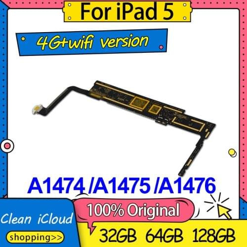 100% unlocked Wifi+Cellular Version for Ipad 5 Motherboard,For Ipad Air 1 Logic Boards 16GB/32GB/64GB/128GB with IOS System