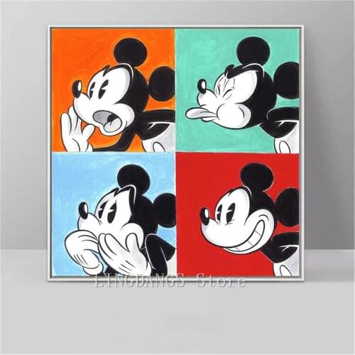Disney 5d Diy Diamond Painting Cartoon Mickey Mouse And Donald Duck Treasure Planet Movie Poster Diamond Mosaic Home Decor Gift
