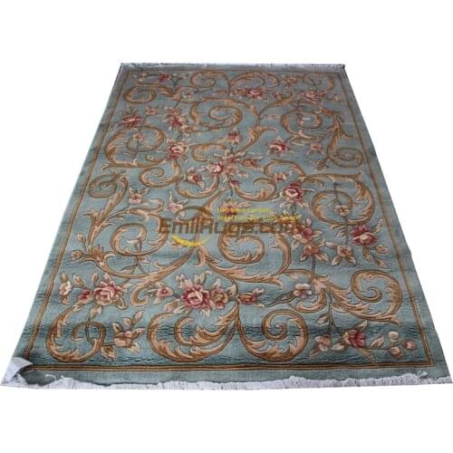 Antique Spanish Savonnerie Rug Plush Wool French Savonnerie Hand Made Oriental Rug Carpet Savonnerie Carpetchinese aubusson rug