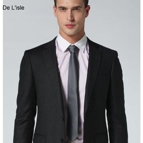 Brand New Fashion Designer Jacquard Houndstooth Skinny Slim Necktie Swallow Gird Narrow Tie Microfibre Nano Waterproof Men Gift