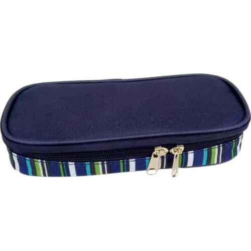 Insulin Cooler Travel Case Diabetic Medication Organizer s Cooler Bag Waterproof and Insulation Liner(Navy Blue)