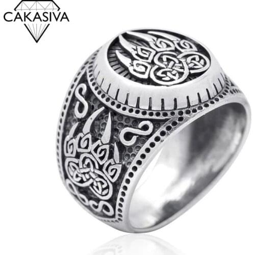 Creative Viking Bear Paw Ring Nordic Myth Bear Claw Retro 925 Silver Ring