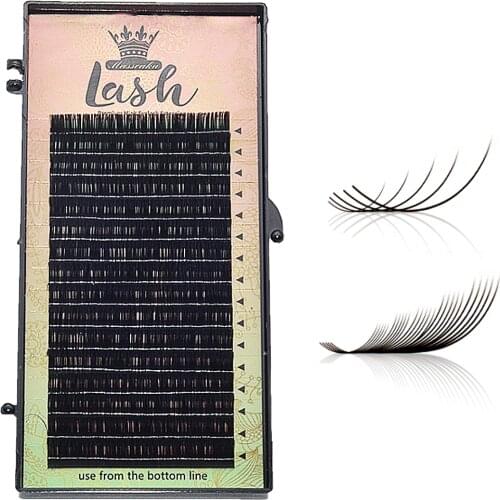 MASSCAKU lashes individual volume lashes false eyelash extension black handmade eyelashes