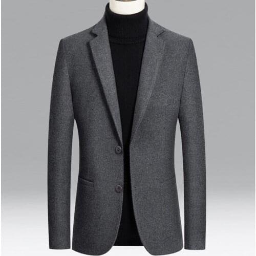 Men Blazer Brand Lined Solid Color Mens Slim Fit Suit High Quality Korean Version Tuxedo Blazers