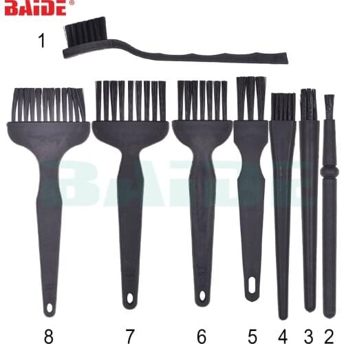 8Pcs ESD Safe Anti Static Brush Set Detailing Cleaning Tool for Mobile Phone Tablet PCB BGA Repair Work 200sets/lot