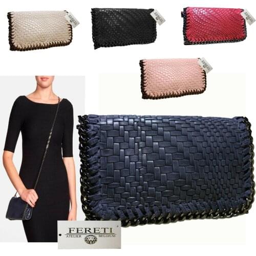 Handbag Braided Leather Print Chain Leather Handbags Italia S Handcrafted Shoulder Bags