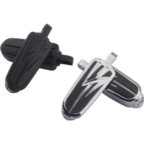 Chrome&Black Motorcycle Foot Rests Foot Peg Pedals For Touring Softail V-Rod Sportster XL 883 1200 Motocross Scooter Accessories